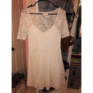 white lace dress